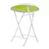 Kleines Schwarz Forest Gartenmöbel-Set, Zwei Stühle + weißer und grüner Tisch