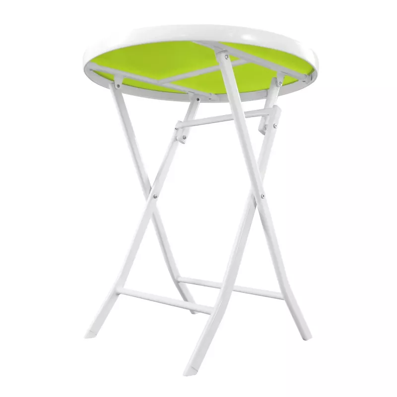 Kleines Schwarz Forest Gartenmöbel-Set, Zwei Stühle + weißer und grüner Tisch