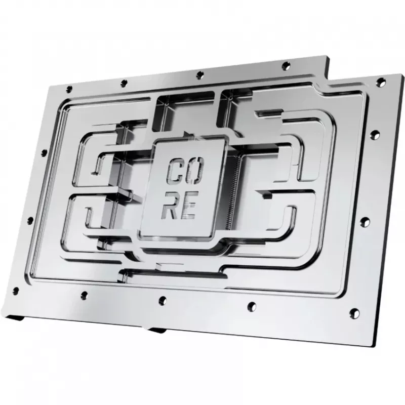 Backplate Alphacool 10259 Aluminium Chrom Kupfer Schwarz 153,3 mm