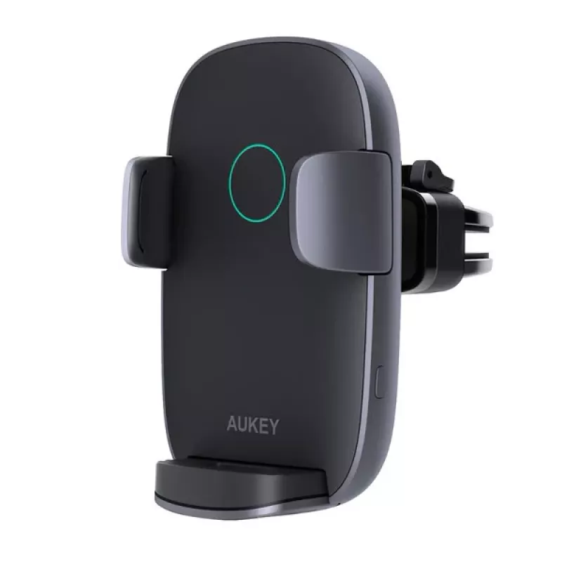 Kabellose Ladehalterung fürs Auto Aukey HD-C52 — Qi-kompatible Autohalterung mit verstellbarem Winkel und kabelloser Ladefunktion