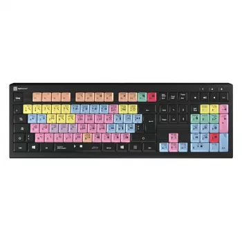 Logickeyboard ASTRA 2 USB AZERTY Englisch Schwarz Full-Size-Tastatur