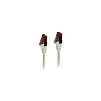 Patchkabel RJ45 – CAT6 250 MHz – 7,5 m weiß – S-STP (S/FTP) – TPE/LSZH (Superflex) – Synergy 21 –
