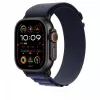 Apple 49 mm Navy Alpine Loop - Klein - Schwarzes Titan-Finish