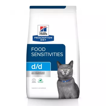 HILL'S PRESCRIPTION DIET Feline d/d Trockenfutter für Katzen Ente, Erbsen 1,5 kg