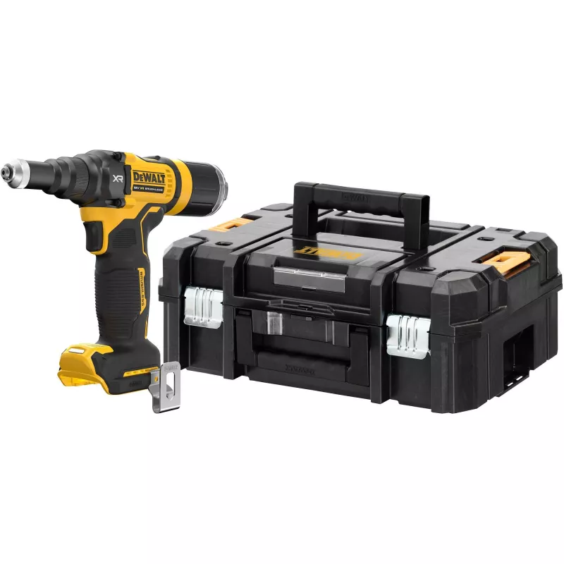 DeWALT DCF403NT-XJ Power-Nietzange Schwarz, Gelb 2,4, 3,2, 4, 4,8 mm 10000 kN