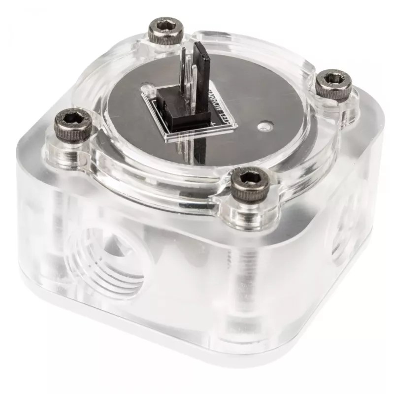 Flow Meter Barrow SLFV2-RGB W ARGB weiß – Flüssigkeitskühlungs-Durchflusssensor für PC-Kreisläufe