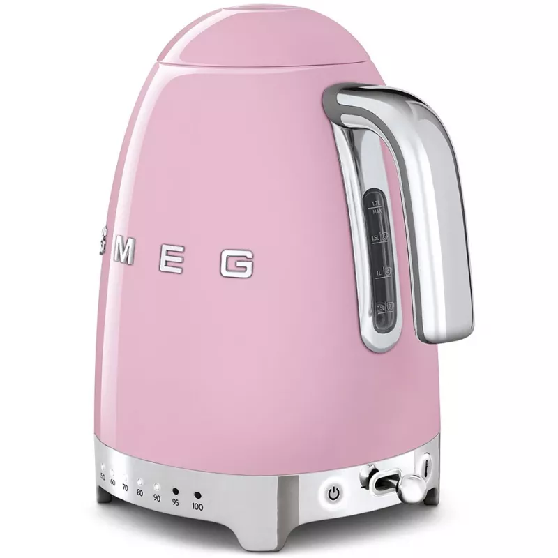 Smeg KLF04PKEU Wasserkocher Cadillac Pink, var. Temp.