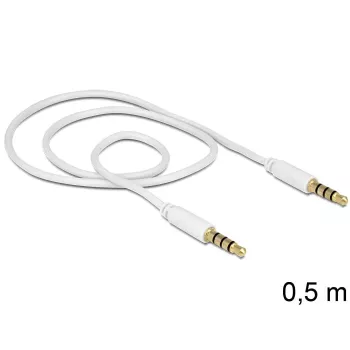 Audiokabel 3,5mm DeLOCK 83439 0,5m Weiß
