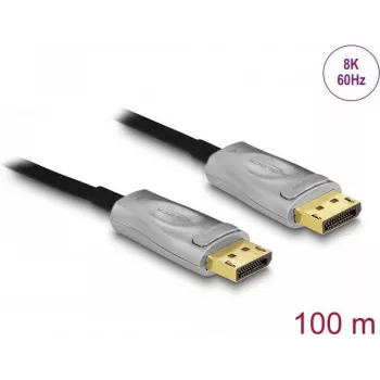 DeLOCK aktives optisches Kabel DisplayPort 1.4 8K 100 m