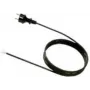 Bachmann - Stromkabel - CEE 7/7 (M) auf ohne Stecker, 30 mm abisoliert 16 A - 5,0 m - Gegossen - Schwarz (320.176)