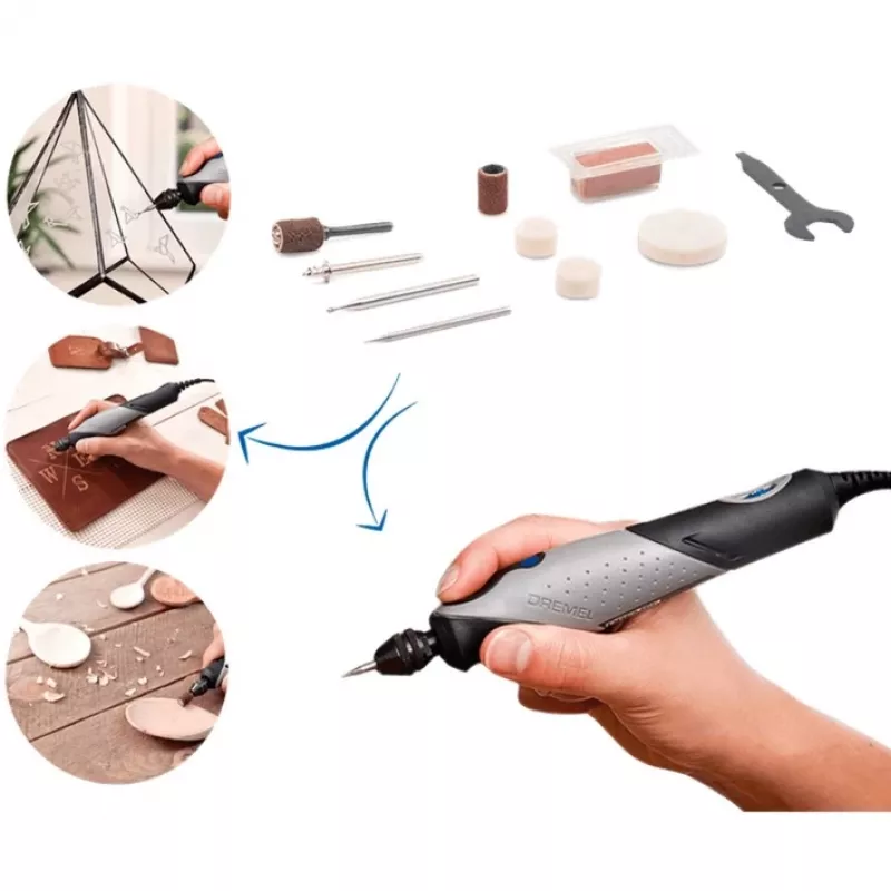 Rotationswerkzeug Dremel F0132050JM 130 W mit variabler Drehzahlregelung und kompaktem Design