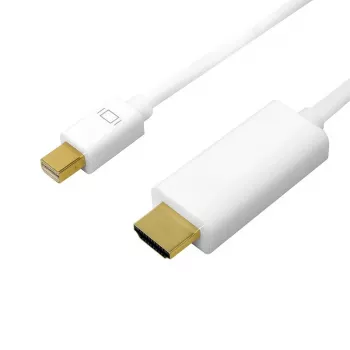 Mini DisplayPort auf HDMI, 4K, 3 m, weiß
