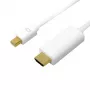 Mini DisplayPort auf HDMI, 4K, 3 m, weiß