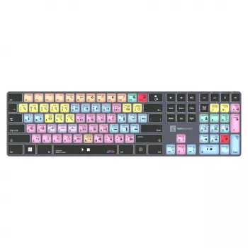 Mechanische Full-Size-Tastatur LogicKeyboard LKB-PT-TPC, USB + Bluetooth, QWERTZ Deutsch, Schwarz