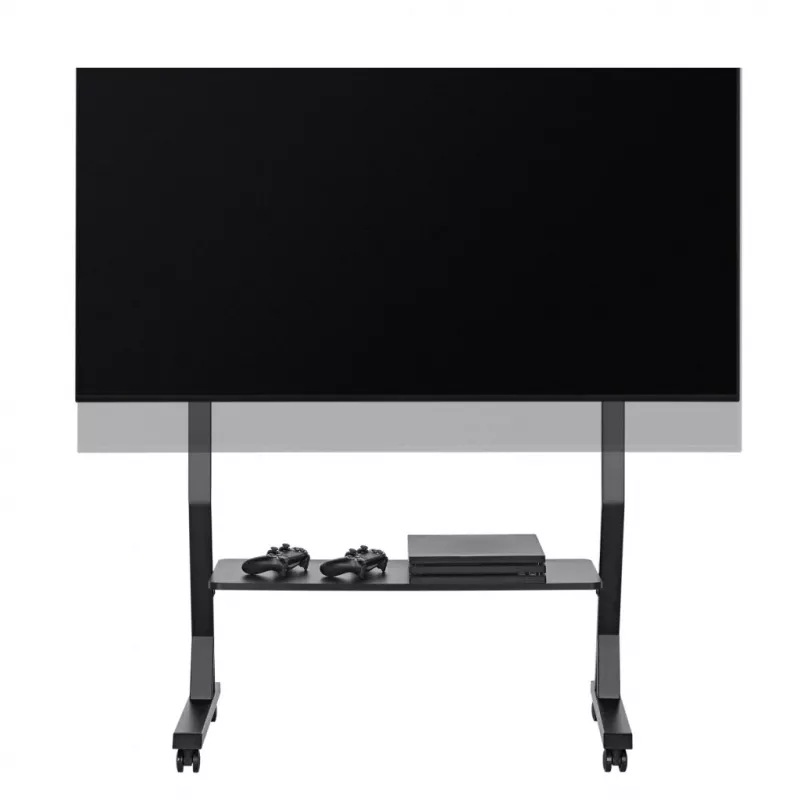Mobiler TV-Ständer ART STO SD-22 für 45–90 Zoll Bildschirme, VESA 100×100–800×400, Traglast 60 kg, Stahl, Rollen
