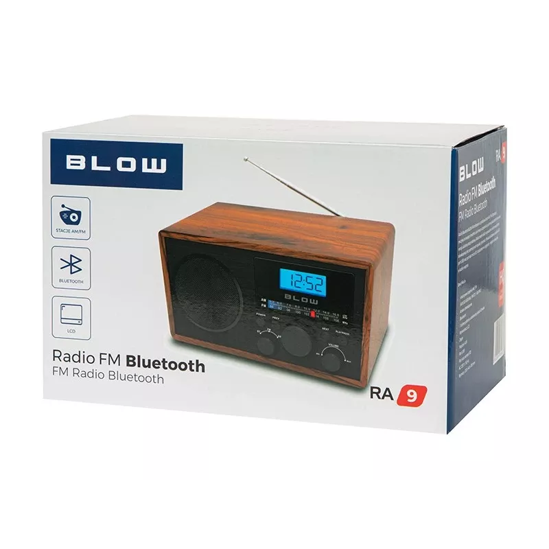Tragbares analoges AM/FM-Radio BLOW RA9 V.2 — AM- und FM-Empfang, batteriebetrieben, analoge Abstimmung