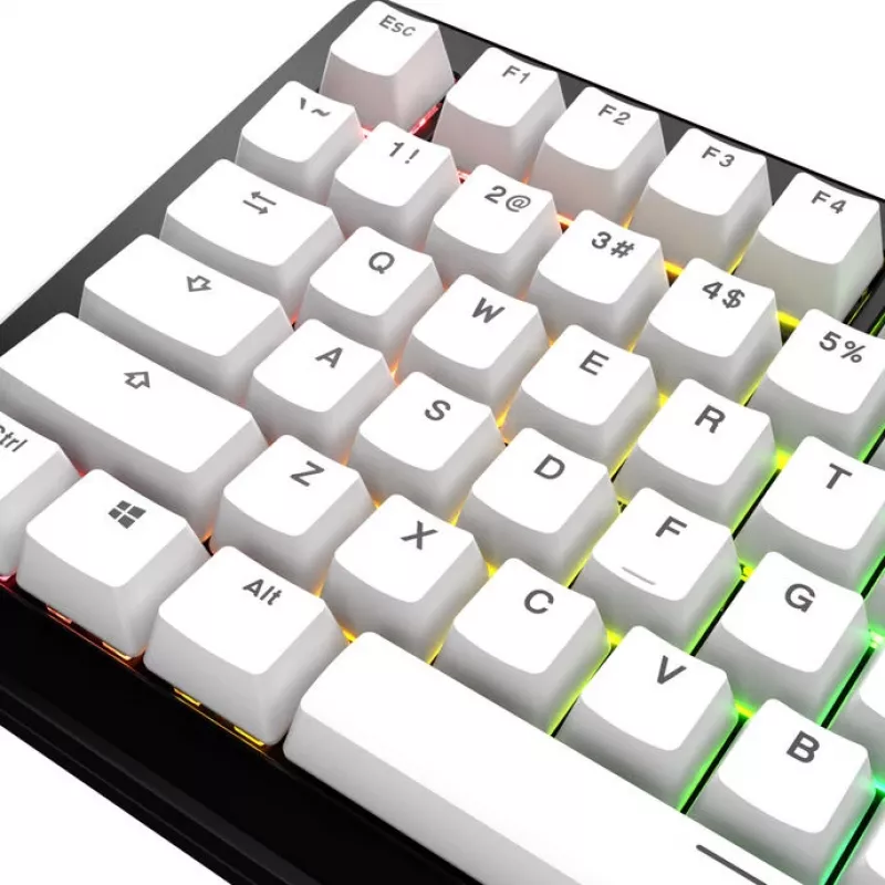 Keycaps GLORIOUS GPBT Basics PBT Dye-Sub Classic Weiß ANSI-Layout