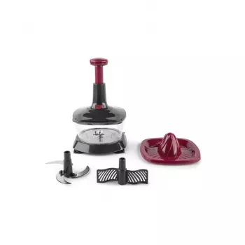 Manueller Lebensmittelzerkleinerer JATA HMAQ4505 Schwarz Bordeaux