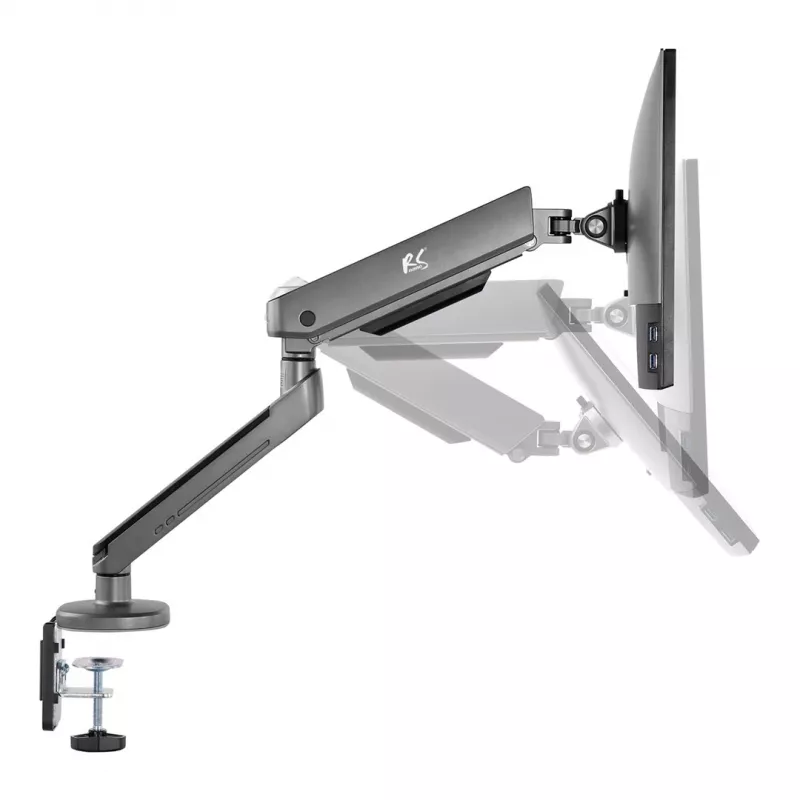 NanoRS Gaming Monitor Halterung 17-32 mit RGB LED Beleuchtung Tischhalterung höhenverstellbar schwenkbar neigbar max. 9 kg VESA 75x75 / 100x100