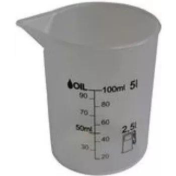 Messbecher IWH 125 ml, transparent, hochwertiges Polyethylen