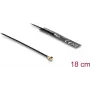 Antenne DELOCK 2.4 GHz omnidirektional 3.4 dBi I-PEX MHF® I Stecker mit 18 cm FPC-Kabel für interne Klebemontage