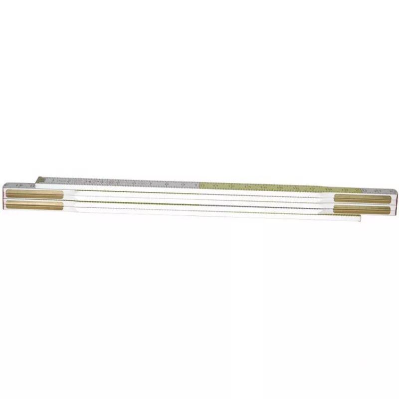Gliedermaßstab STANLEY 0-35-458, Holz, 2 m, 17 mm breit, weiß/gelb