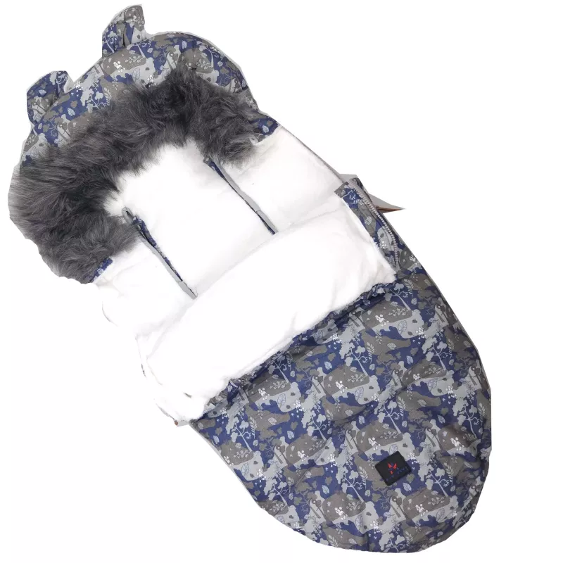 Babyschlafsack für Kinderwagen Extralink Kdiki mit Ohrenkapuze, 100 cm