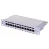 Patchpanel LANBERG PPF6-9012-S, 12-Port, Metall, grau, 1HE, 215×130×44.5 mm
