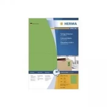 Etiketten HERMA farbig A4 105x148 mm grün Papier matt 400 Stück