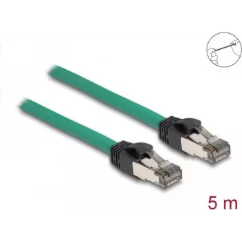 DeLOCK RJ45-Kabel PROFINET SF/UTP 5 m Cat5e Grün