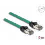 DeLOCK RJ45-Kabel PROFINET SF/UTP 5 m Cat5e Grün