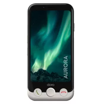 Doro Aurora A10 Plus bone 4,5-Zoll-Senioren-Smartphone 64 GB Dual‑SIM Android 14 (8960)