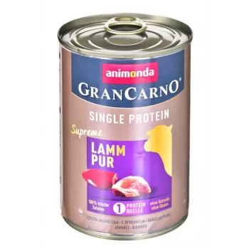 animonda GranCarno Adult mit Lamm Hundenassfutter, 400 g