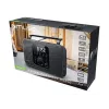 Tragbares Radio Muse M-091 R — FM/AM, LCD-Anzeige, Netz- oder AA/D-Batteriebetrieb, Drehregler-Lautstärke, 1,1 kg, schwarz