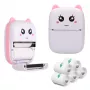 Thermodrucker für Quittungen Extralink EPP-001 mit 5 Rollen selbstklebendem Thermopapier, Pink