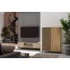 KAMARO 2DD schlank/GŁ Eiche ARTISAN DISPLAY CABINET