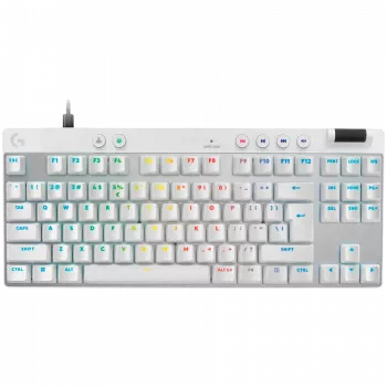 LOGITECH G PRO X TKL RAPID Gaming-Tastatur - WEISS - US INT'L - USB - EMEA28i-935 - LINEAR