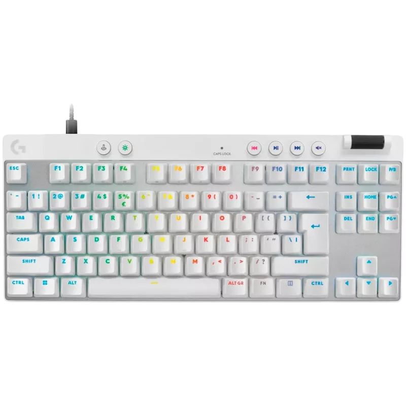 LOGITECH G PRO X TKL RAPID Gaming-Tastatur - WEISS - US INT'L - USB - EMEA28i-935 - LINEAR