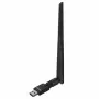 USB-WLAN-Adapter LANBERG NC-0300-WIE, USB 2.0, zwei externe Antennen 5 dBi, WLAN 300 Mbit/s, Ethernet/WLAN, schwarz