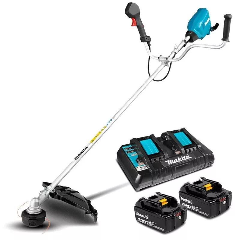Makita DUR369APT2 Motorsense/Rasentrimmer 1000 W AC/Akku Schwarz, Blau, Grau