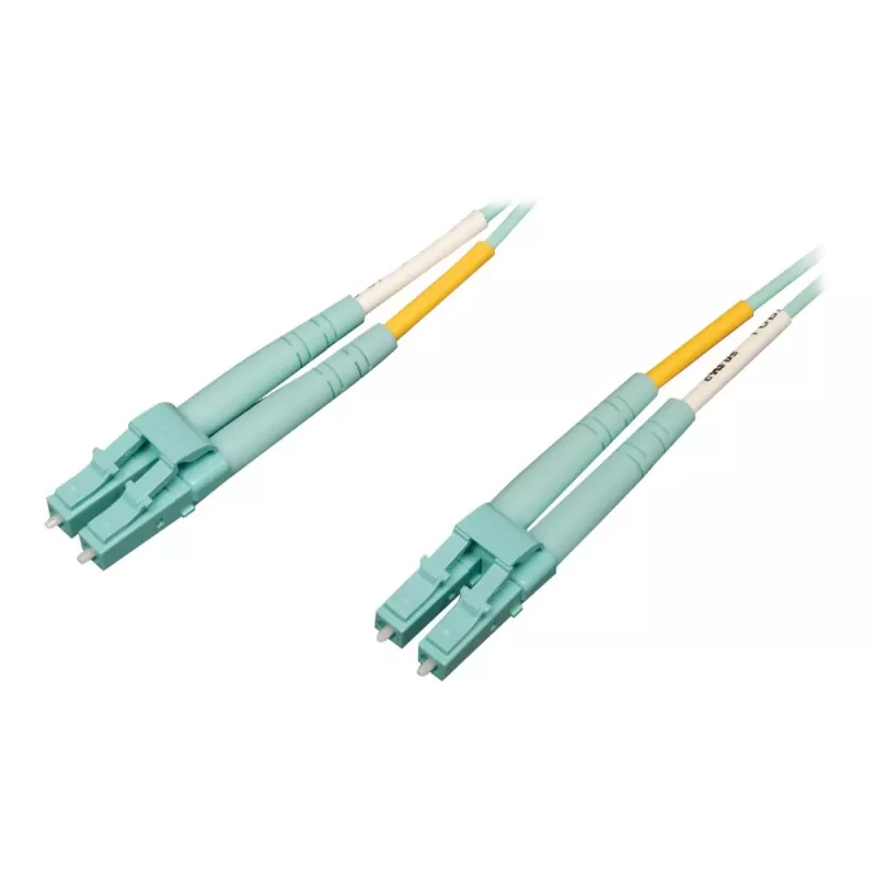 Tripp 2M 10Gb/100Gb Duplex Multimode 50/125 OM4 LSZH Glasfaser-Patchkabel LC/LC Aqua 2 Meter - Patchkabel - LC Multimode (M)
