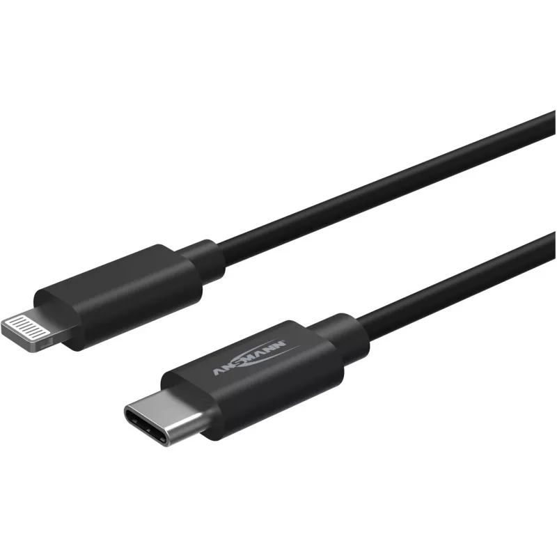Handykabel Ansmann 1700-0106 Schwarz USB C Lightning 0,12 m