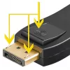 Wentronic Goobay DisplayPort zu HDMI Adapter 1.1, HDMI Standard-Buchse (Typ A) - HDMI Standard-Buchse (Typ A) > DisplayPort-Stecker (51719)