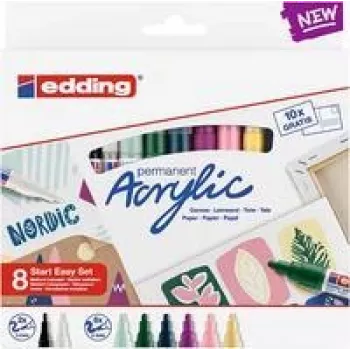 Acrylmarker Edding 8 Stück