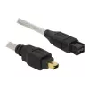 FireWire A/B-Kabel DeLOCK 82588 1,0 m Grau