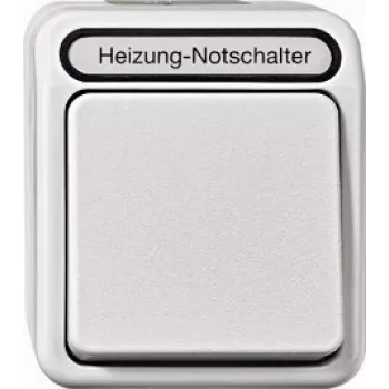 MERTEN Heizungs-Not-Aus-/Umschalter MEG3448-8029 1-polig mit Kontrollleuchte Lichtgrau AQUASTAR MEG3 MEG3448-8029 (MEG3448-8029)