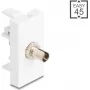 Lichtwellenleiter-Adapter DELOCK 90915 ST Simplex BU auf ST Simplex Weiß