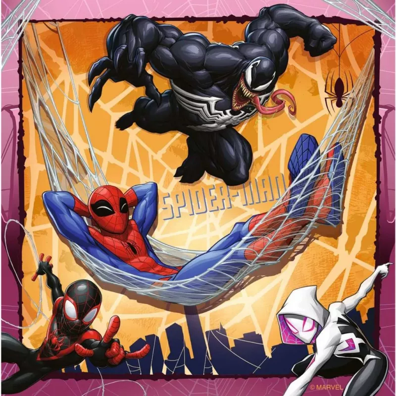 Puzzle 3x49 Teile Spiderman