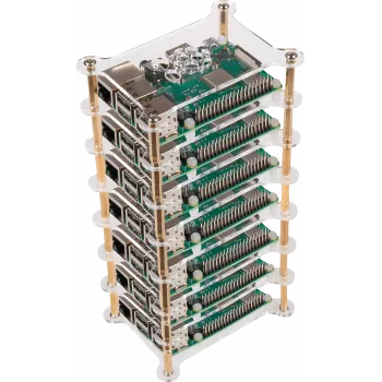 JOY-iT Tower - Gehäuse - Messing, Acryl - transparent (RB-CASE+19)