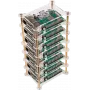 JOY-iT Tower - Gehäuse - Messing, Acryl - transparent (RB-CASE+19)